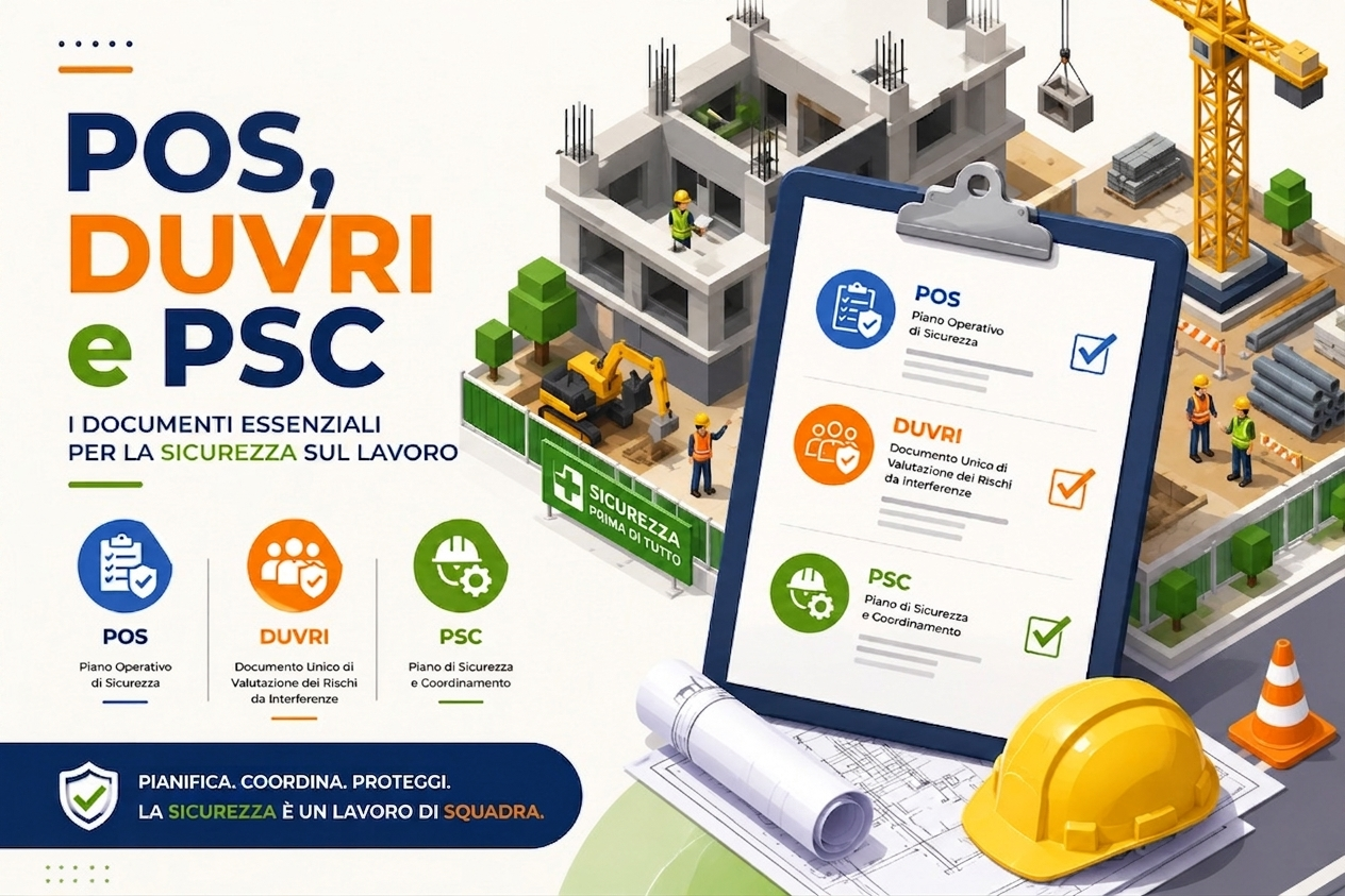 POS, DUVRI e PSC: differenze, quando servono e chi li redige